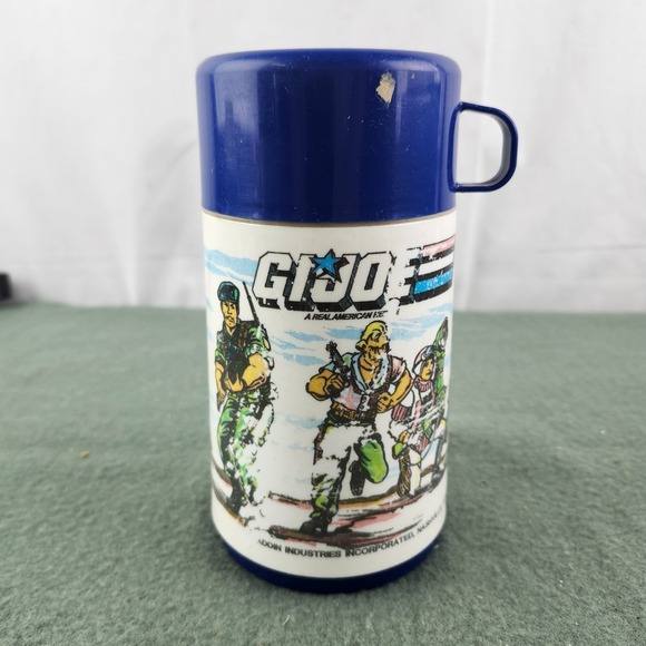 aladdin Other - VINTAGE GI JOE ALADDIN THERMOS 1986 HASBRO‎ DUKE SNAKE EYES SCARLET - READ